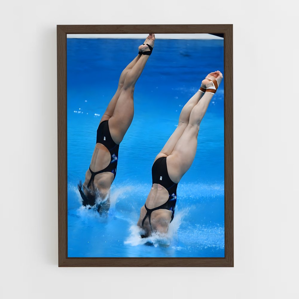 ap-synchronized diving-3 cadre Bois foncé