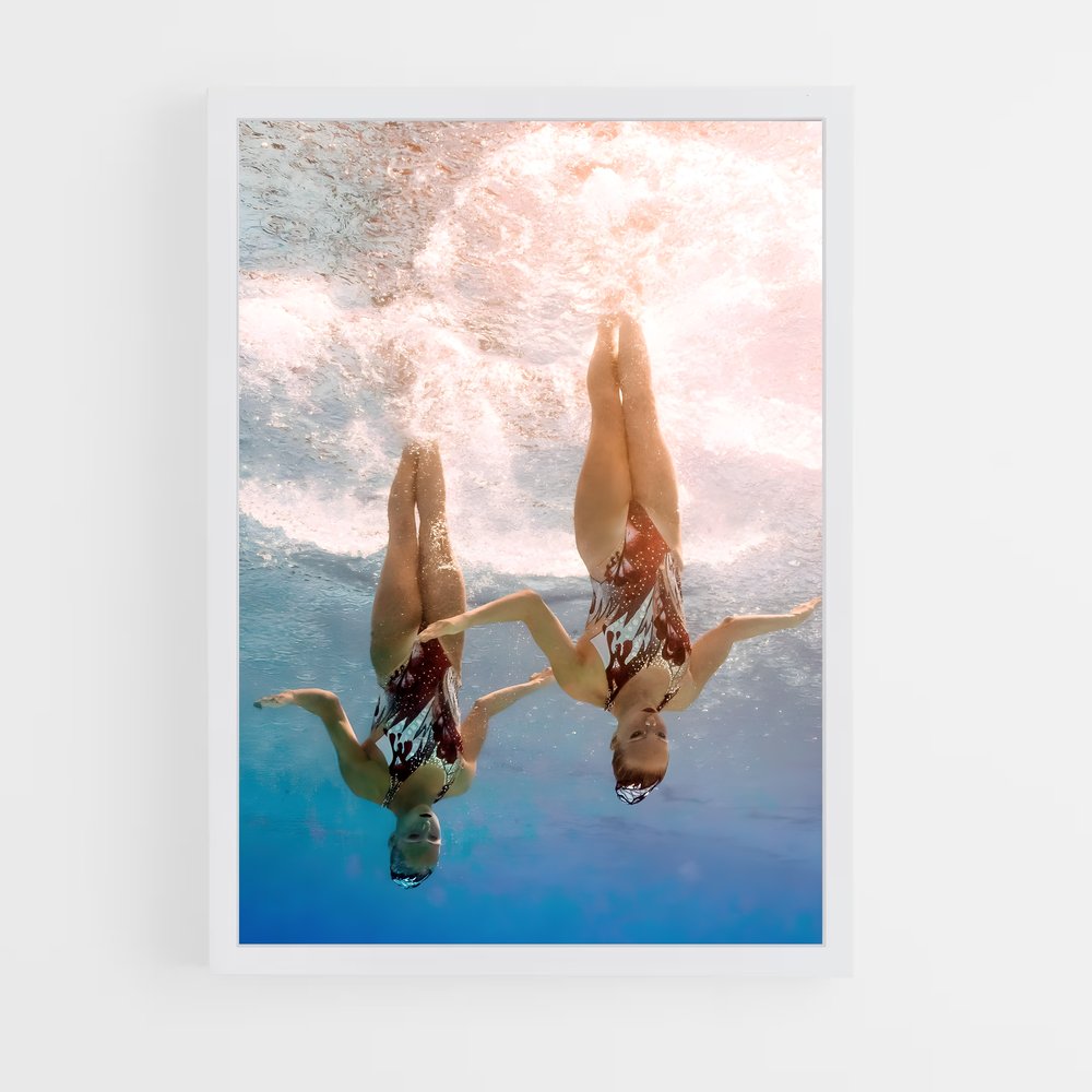 ap-synchronized diving-5 cadre Blanc