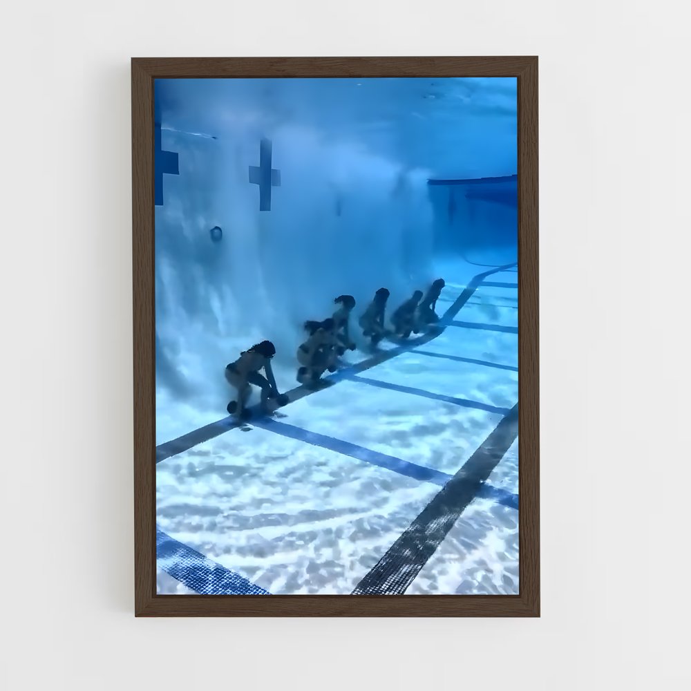ap-synchronized diving training-3 cadre Bois foncé