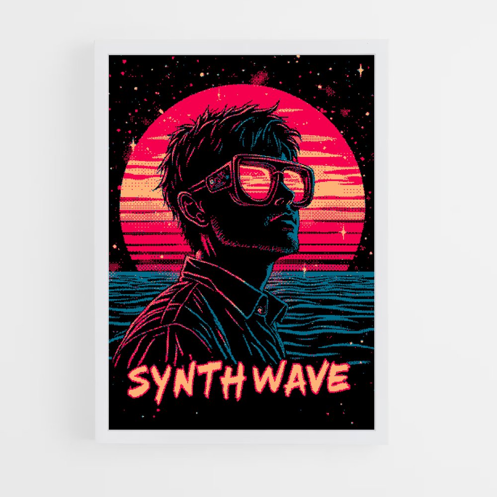 ap-synthwave-4 cadre Blanc