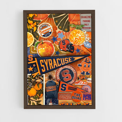 ap-syracuse orange-1 cadre Bois foncé