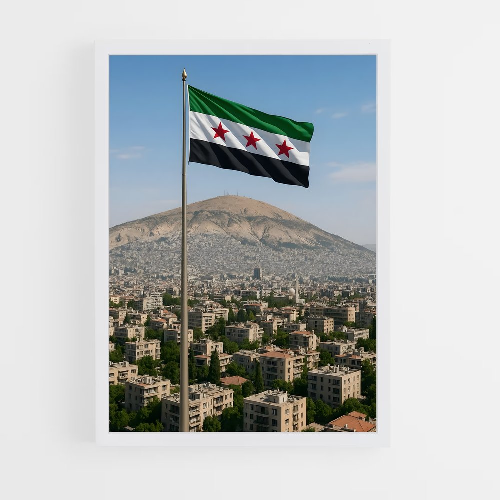 ap-syria flag-13 cadre Blanc