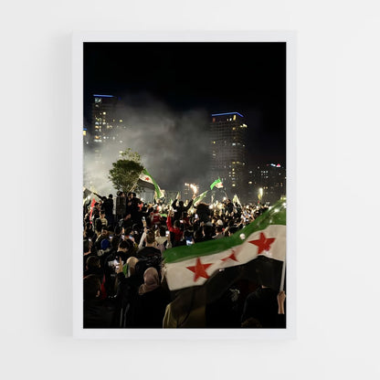 ap-syria flag-15 cadre Blanc