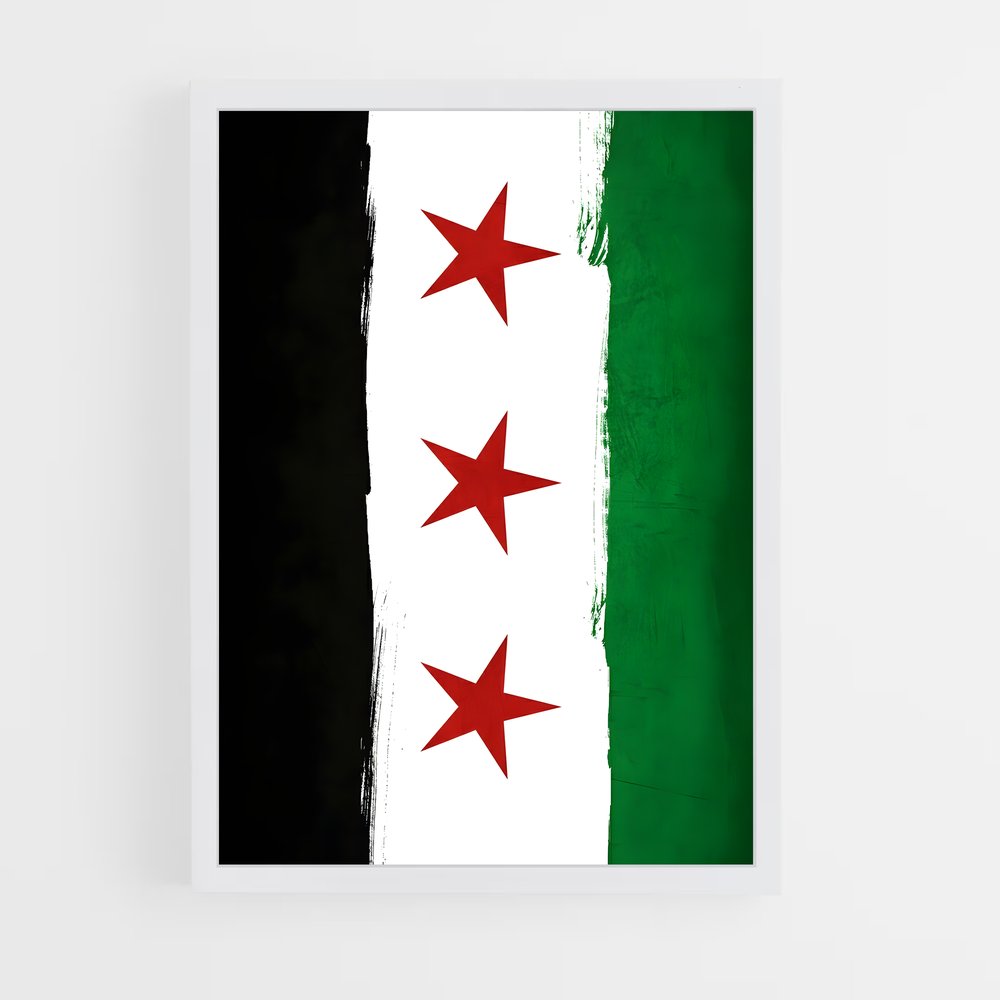 ap-syria flag-6 cadre Blanc