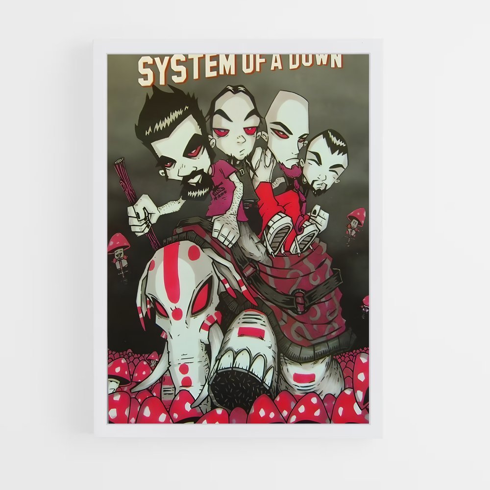 ap-system of a down-1 cadre Blanc
