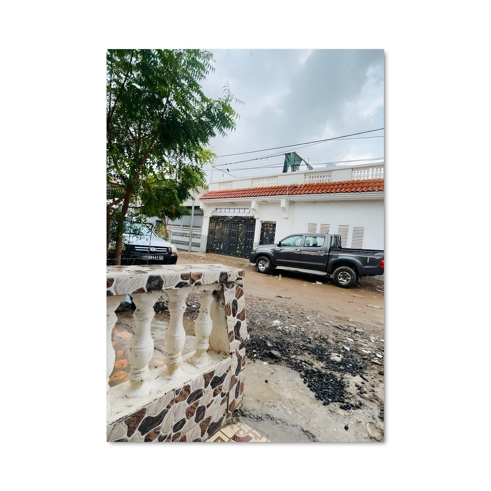 Poster Maison en Rose