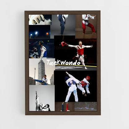 ap-taekwondo-5 cadre Bois foncé