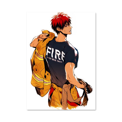 Poster Brave Firefighter
