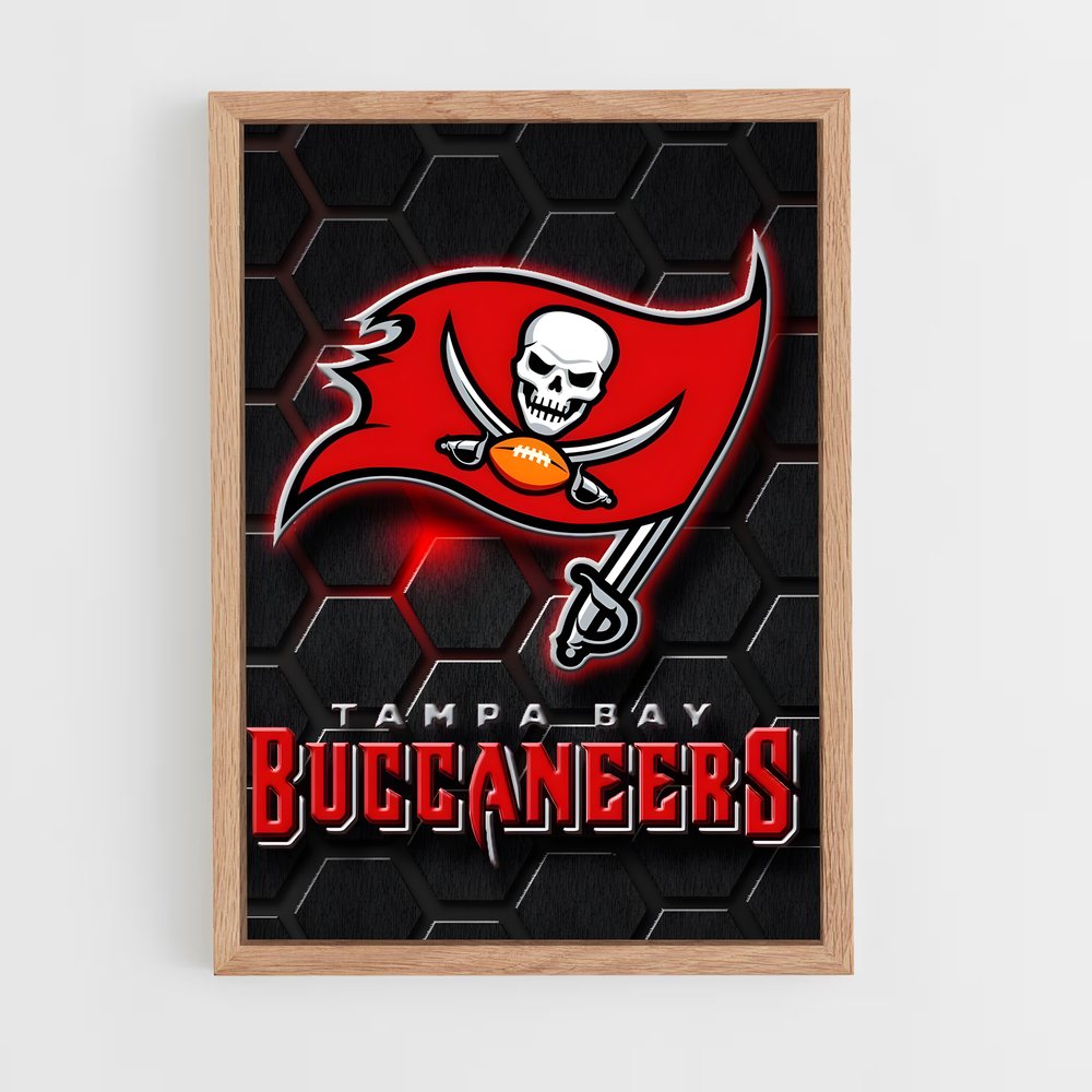 ap-tampa bay buccaneers-3 cadre Bois clair