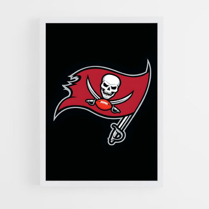 ap-tampa bay buccaneers-4 cadre Blanc