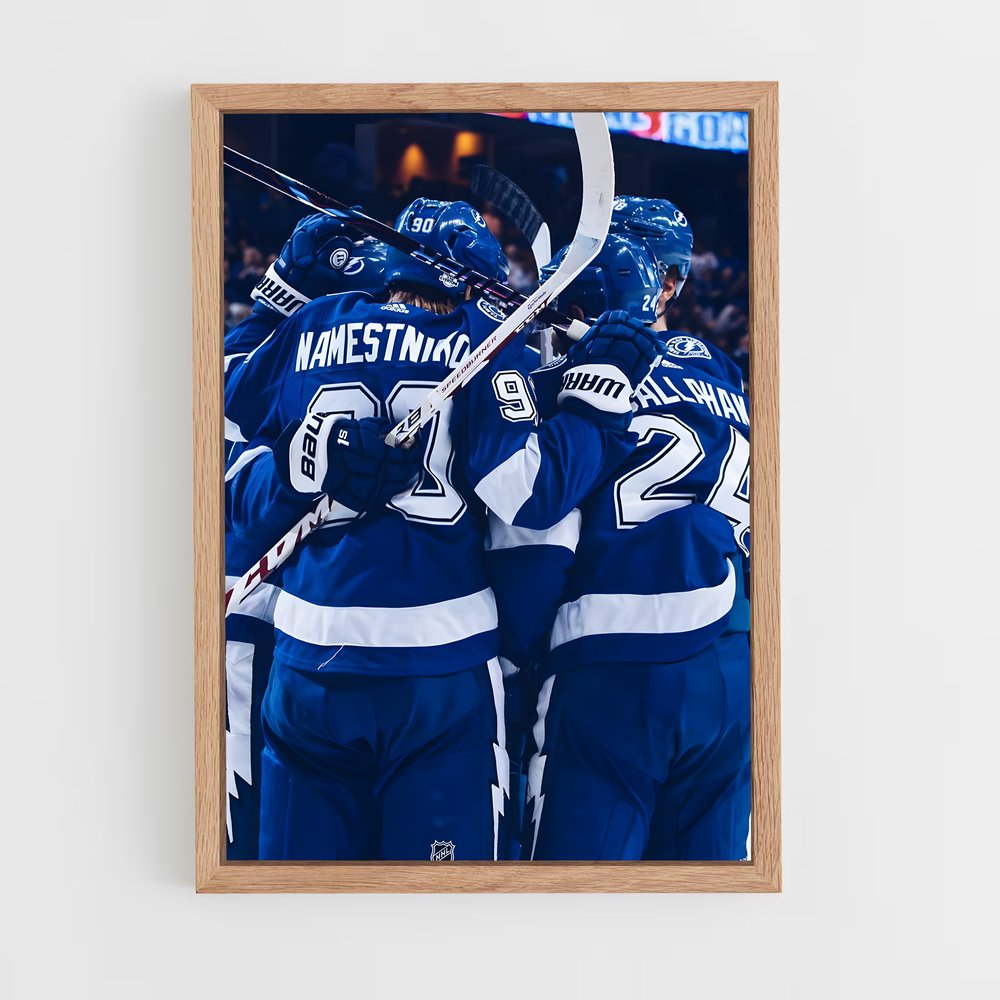 ap-tampa bay lightning-4 cadre Bois clair