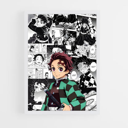 ap-tanjiro kamado-14 cadre Blanc
