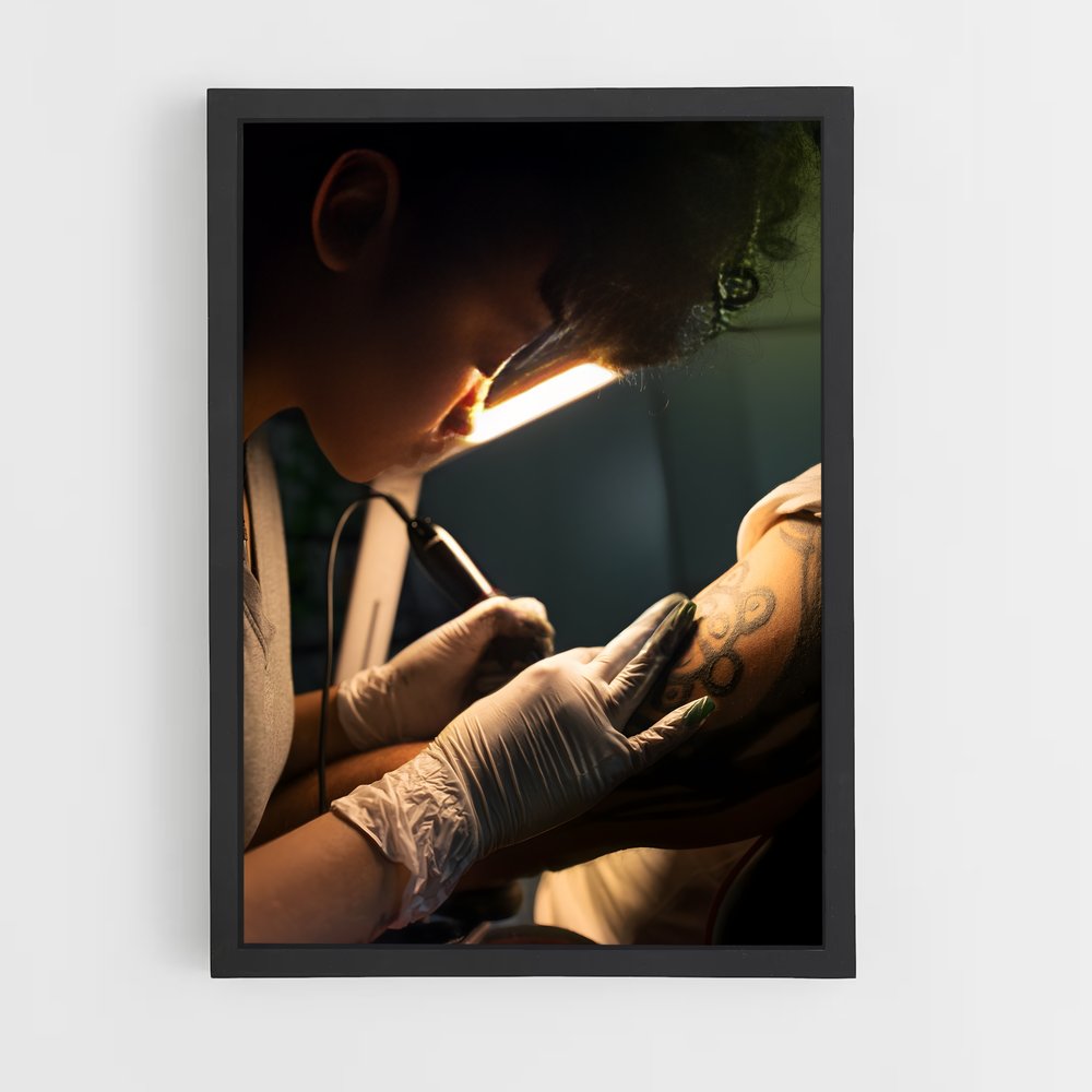 ap-tattoo artist-7 cadre Noir