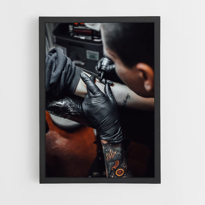 ap-tattoo artist-9 cadre Noir