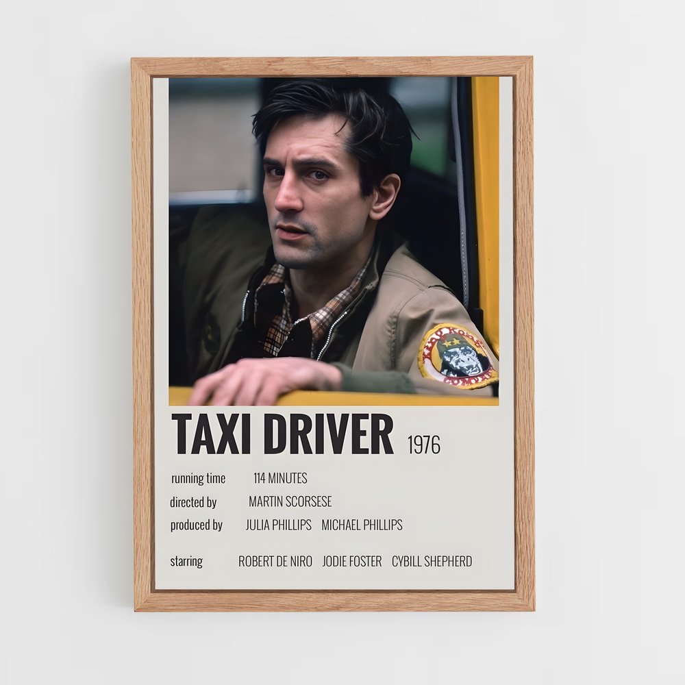 ap-taxi driver-2 cadre Bois clair