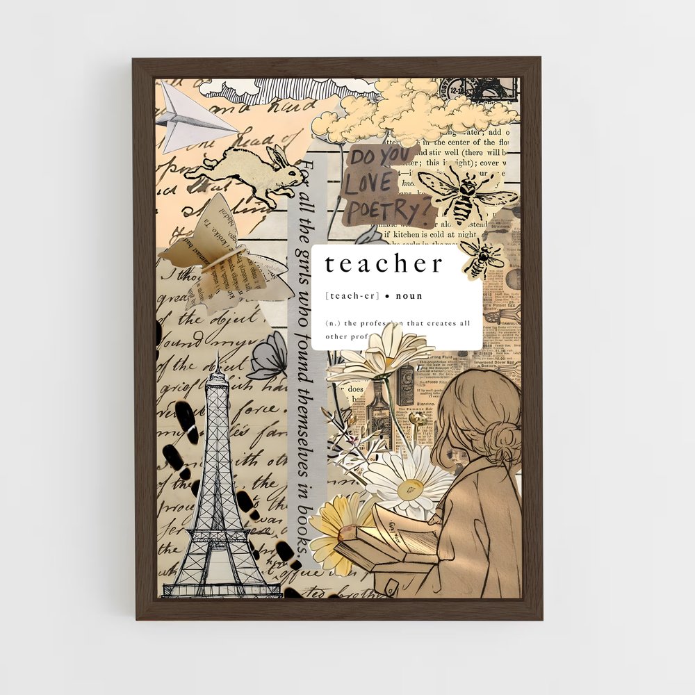 ap-teacher-3 cadre Bois foncé