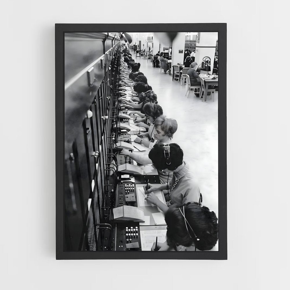 ap-telephone operator-2 cadre Noir