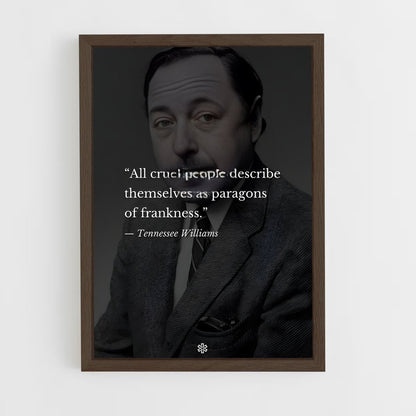 ap-tennessee williams-2 cadre Bois foncé
