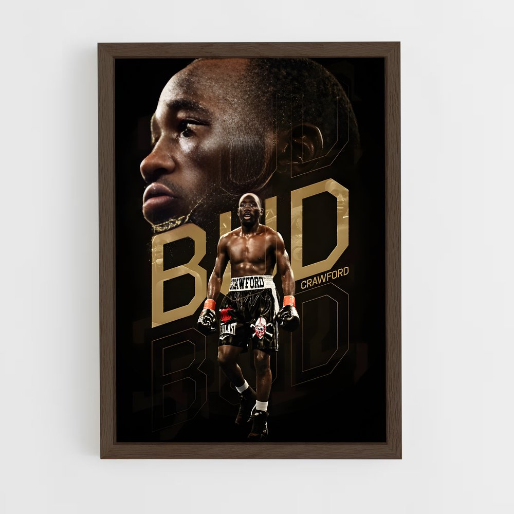 ap-terence crawford-1 cadre Bois foncé