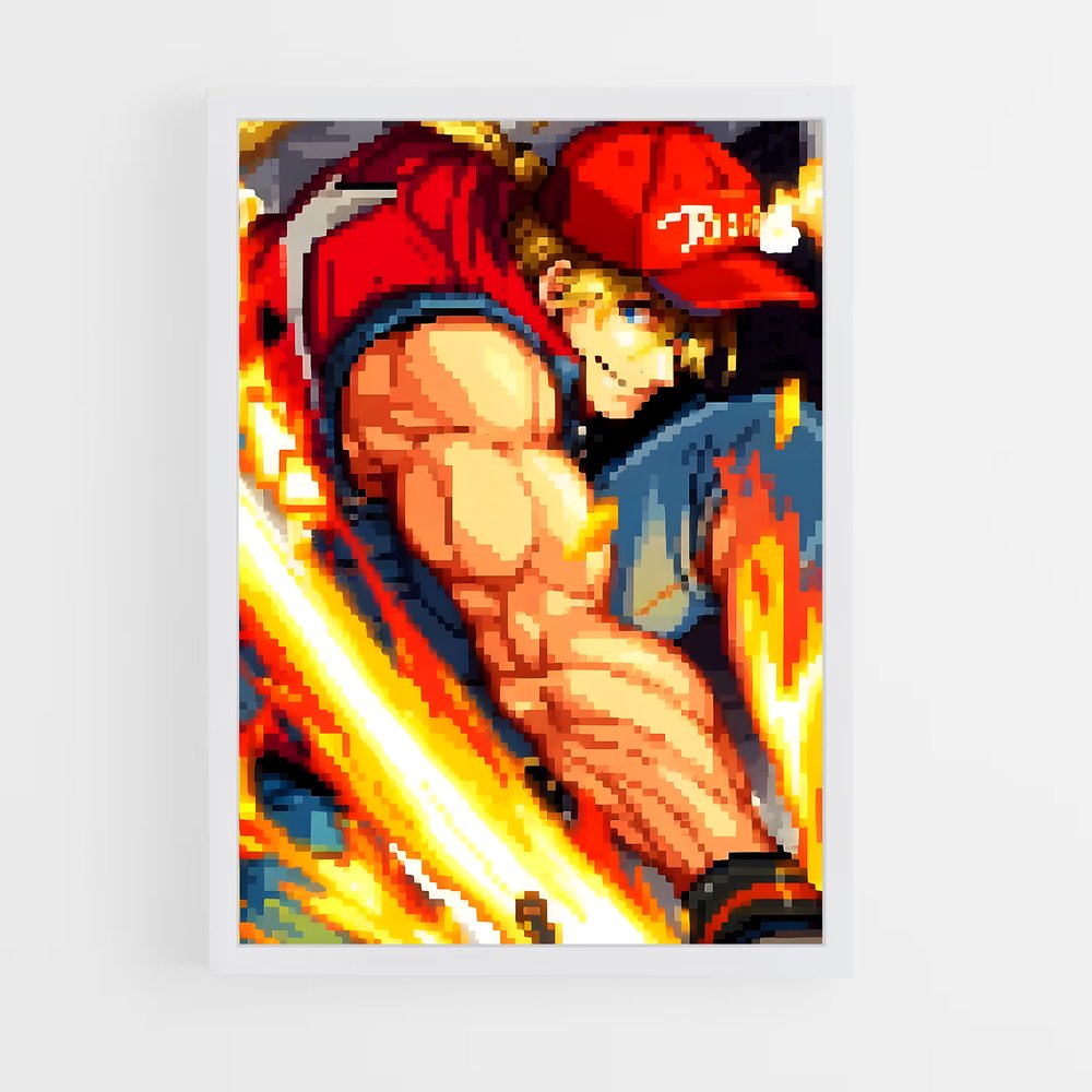 ap-terry bogard-1 cadre Blanc
