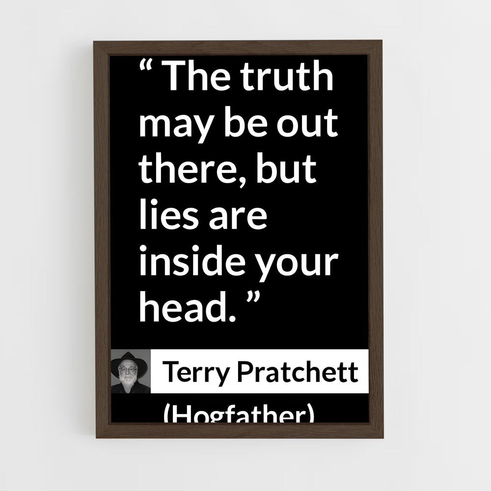 ap-terry pratchett-4 cadre Bois foncé