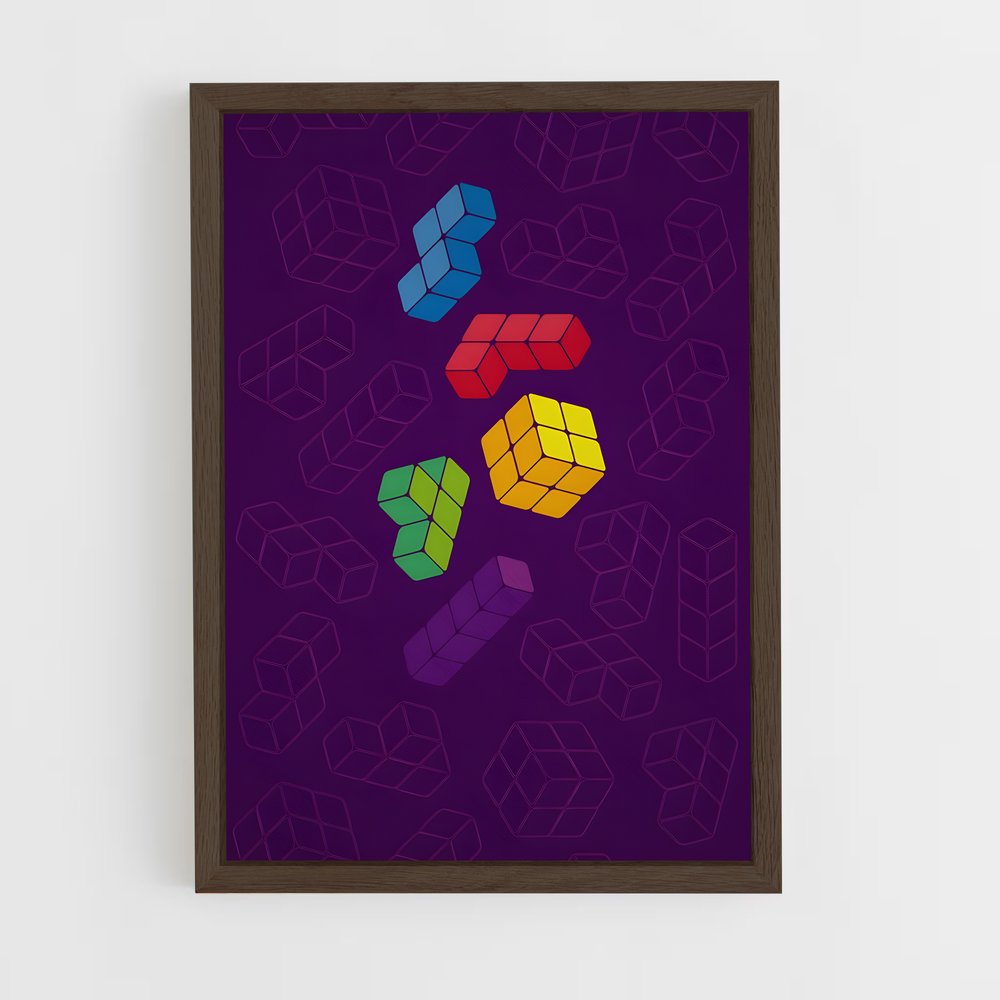 ap-tetris-3 cadre Bois foncé