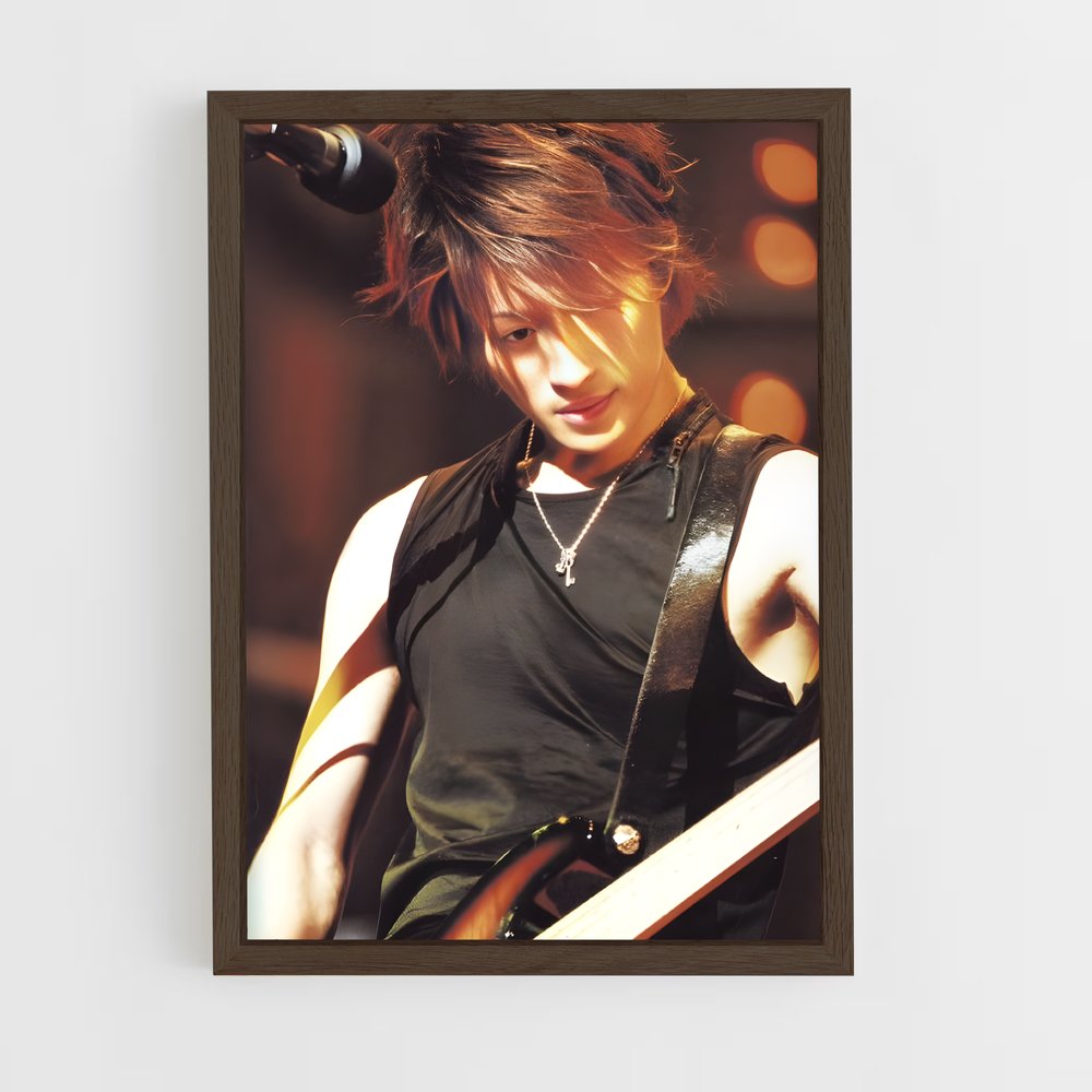 ap-tetsuya l'arc en ciel-1 cadre Bois foncé