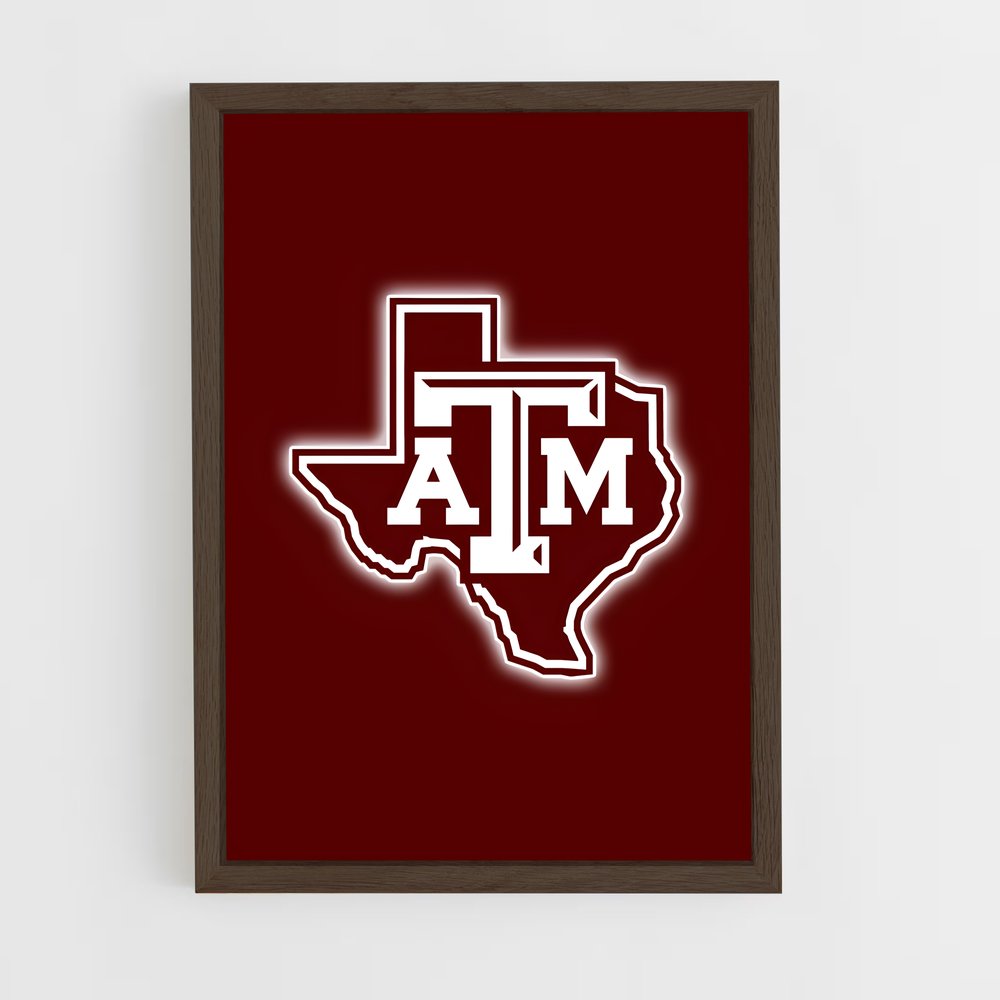 ap-texas aandm aggies-1 cadre Bois foncé