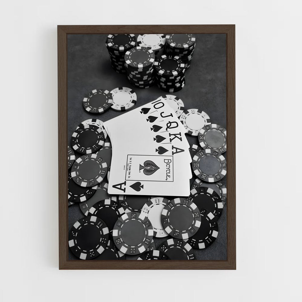 ap-texas holdem-1 cadre Bois foncé