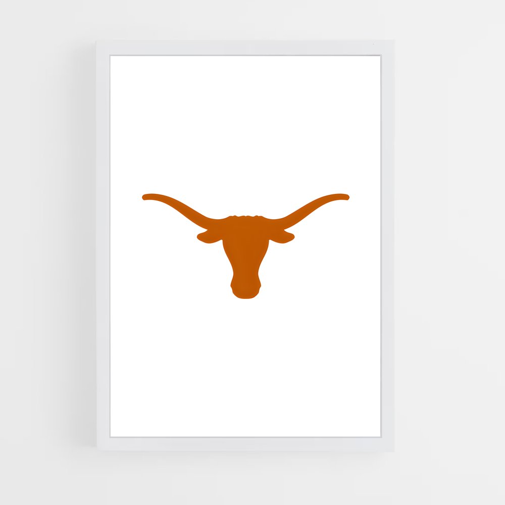 ap-texas longhorns-1 cadre Blanc