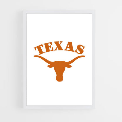 ap-texas longhorns-3 cadre Blanc