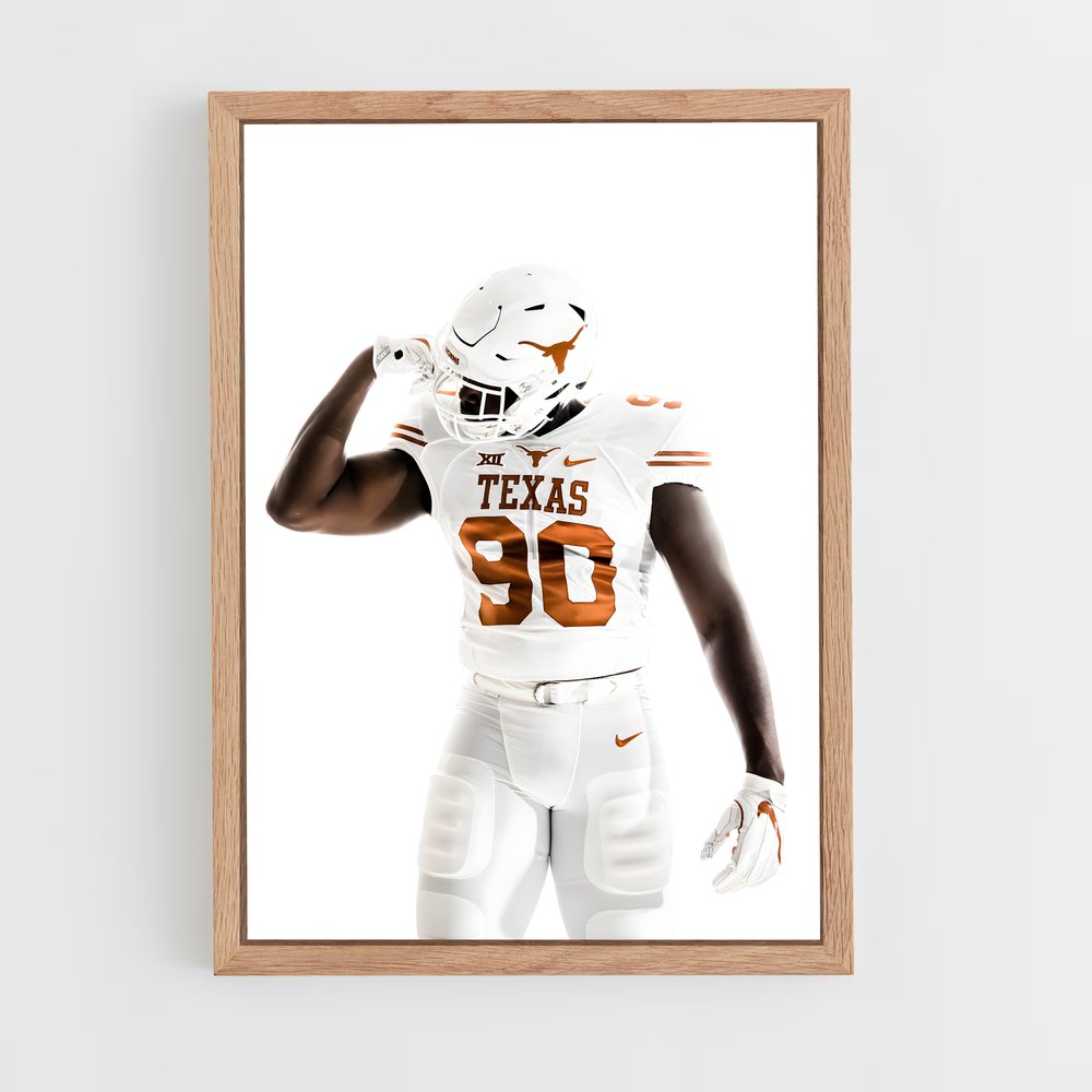 ap-texas longhorns-5 cadre Bois clair