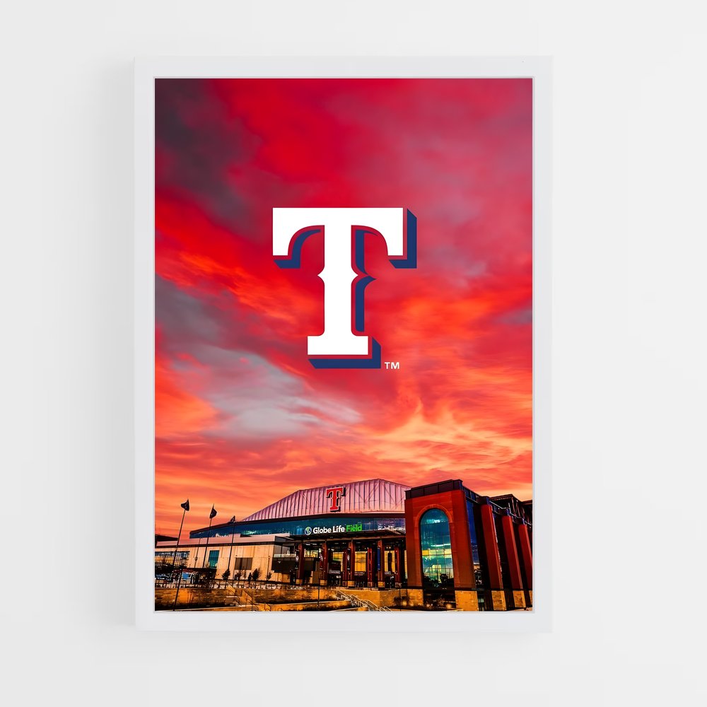 ap-texas rangers-2 cadre Blanc