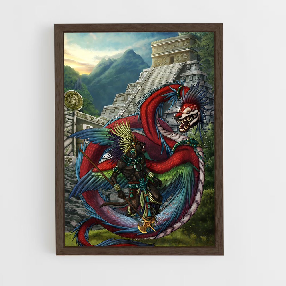 ap-tezcatlipoca-3 cadre Bois foncé