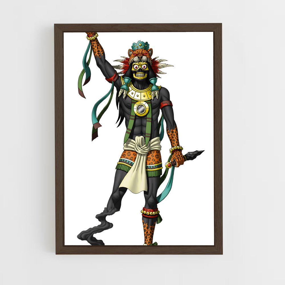 ap-tezcatlipoca-4 cadre Bois foncé