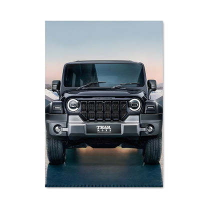 Poster Jeep Gladiateur Noir