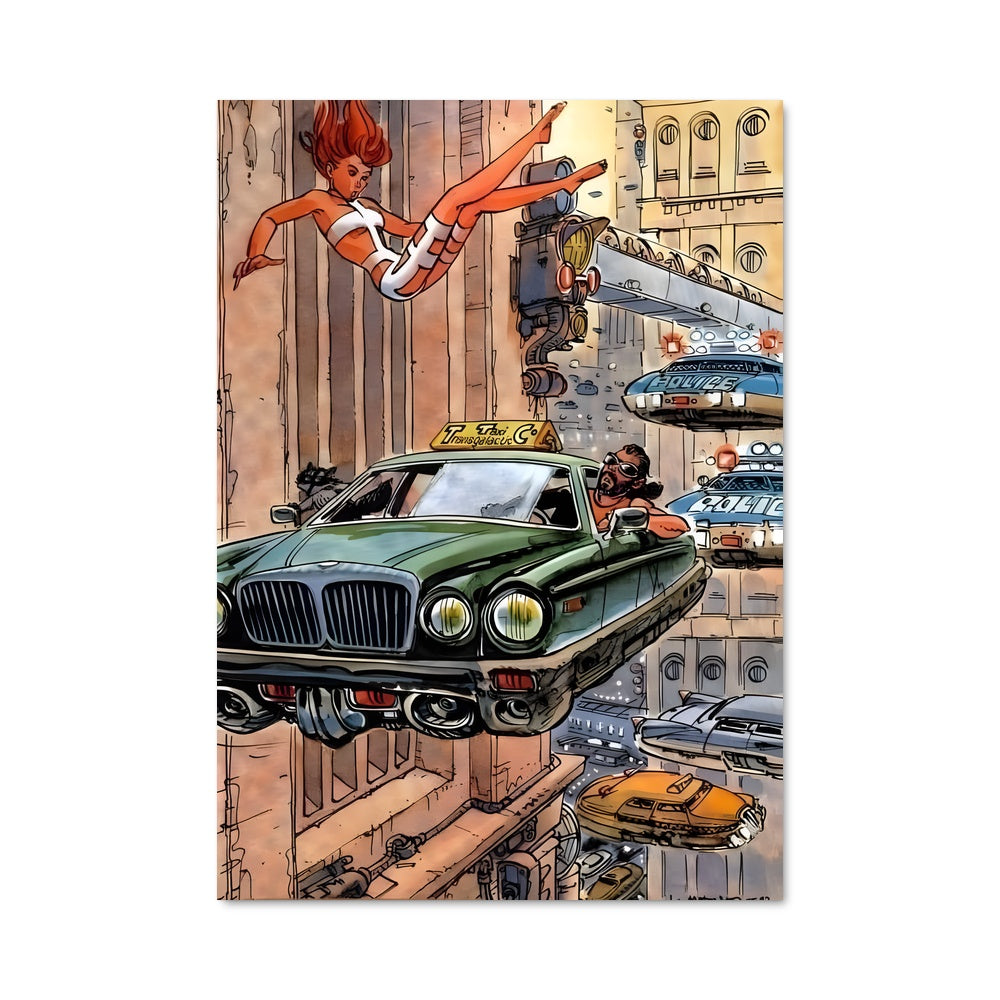 Poster Le Volant Futuriste
