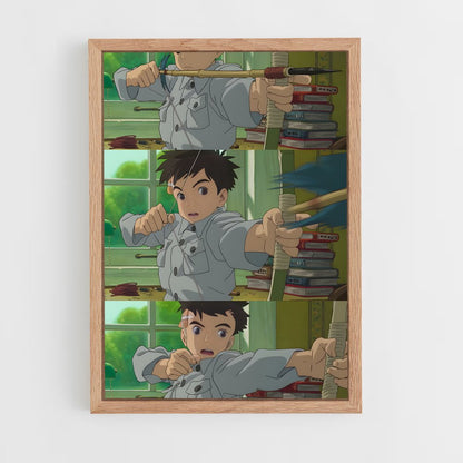 ap-the boy and the heron-7 cadre Bois clair