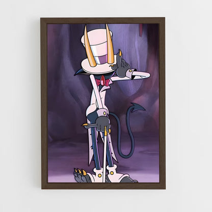 ap-the devil cuphead-2 cadre Bois foncé