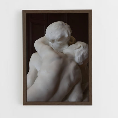 ap-the kiss rodin-6 cadre Bois foncé