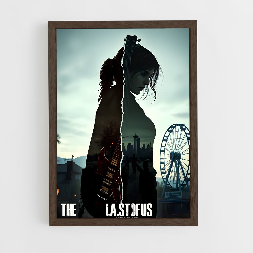 ap-the last of us-4 cadre Bois foncé