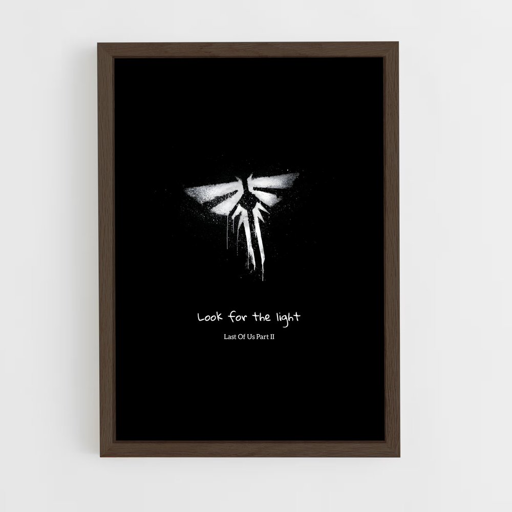 ap-the last of us-5 cadre Bois foncé