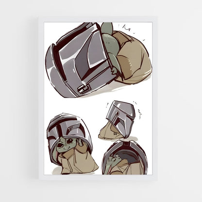 ap-the mandalorian-1 cadre Blanc