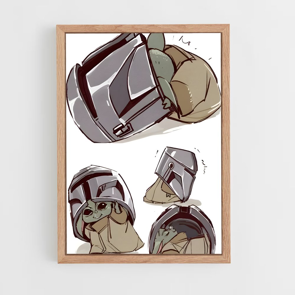 ap-the mandalorian-1 cadre Bois clair