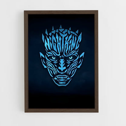 ap-the night king-10 cadre Bois foncé
