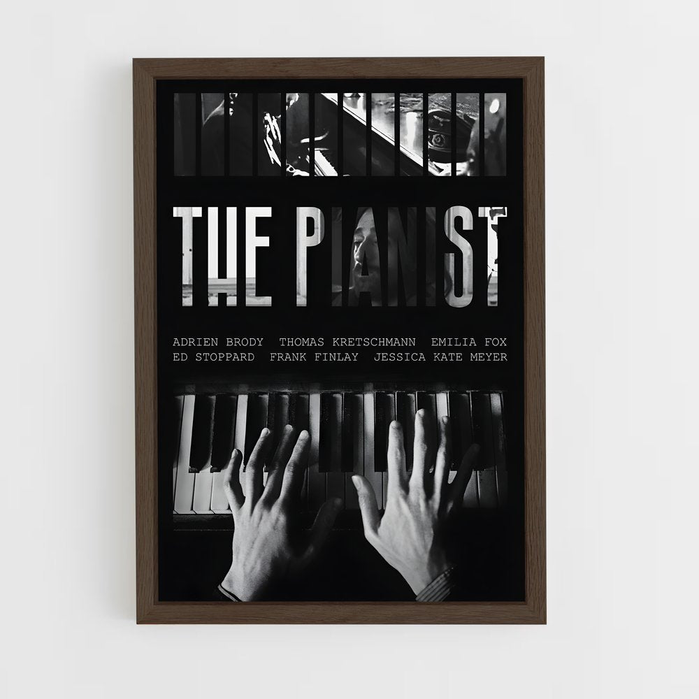 ap-the pianist-3 cadre Bois foncé