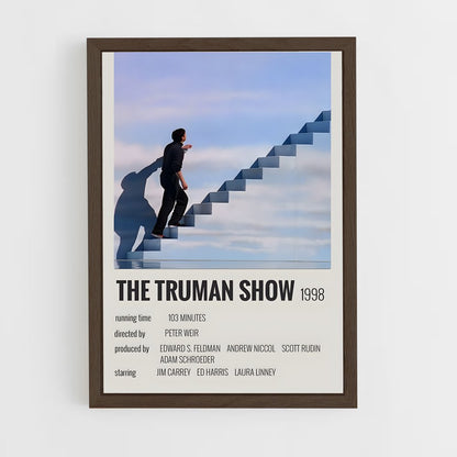ap-the truman show-1 cadre Bois foncé