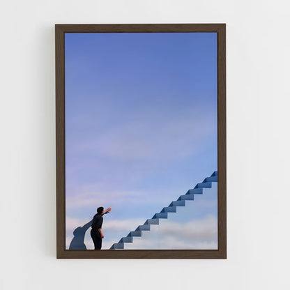 ap-the truman show-7 cadre Bois foncé