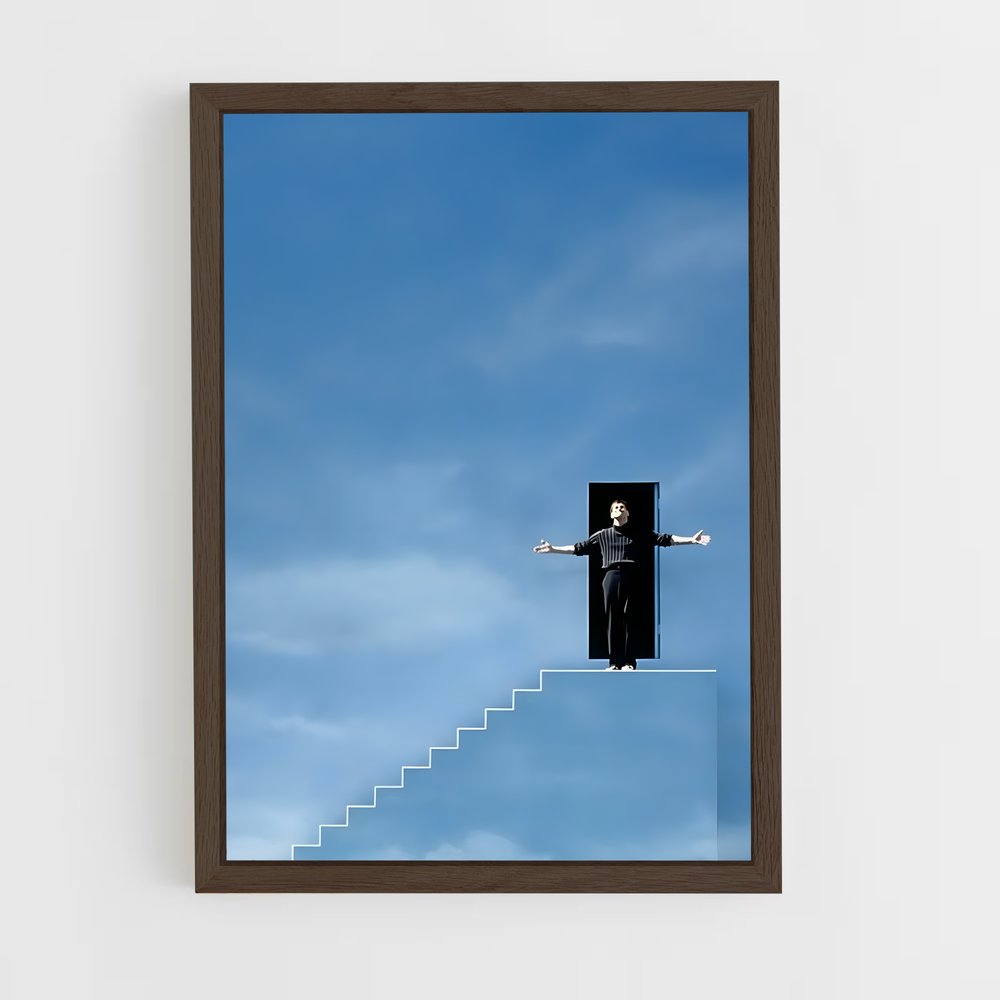 ap-the truman show-8 cadre Bois foncé