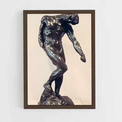 ap-the walking man rodin-2 cadre Bois foncé